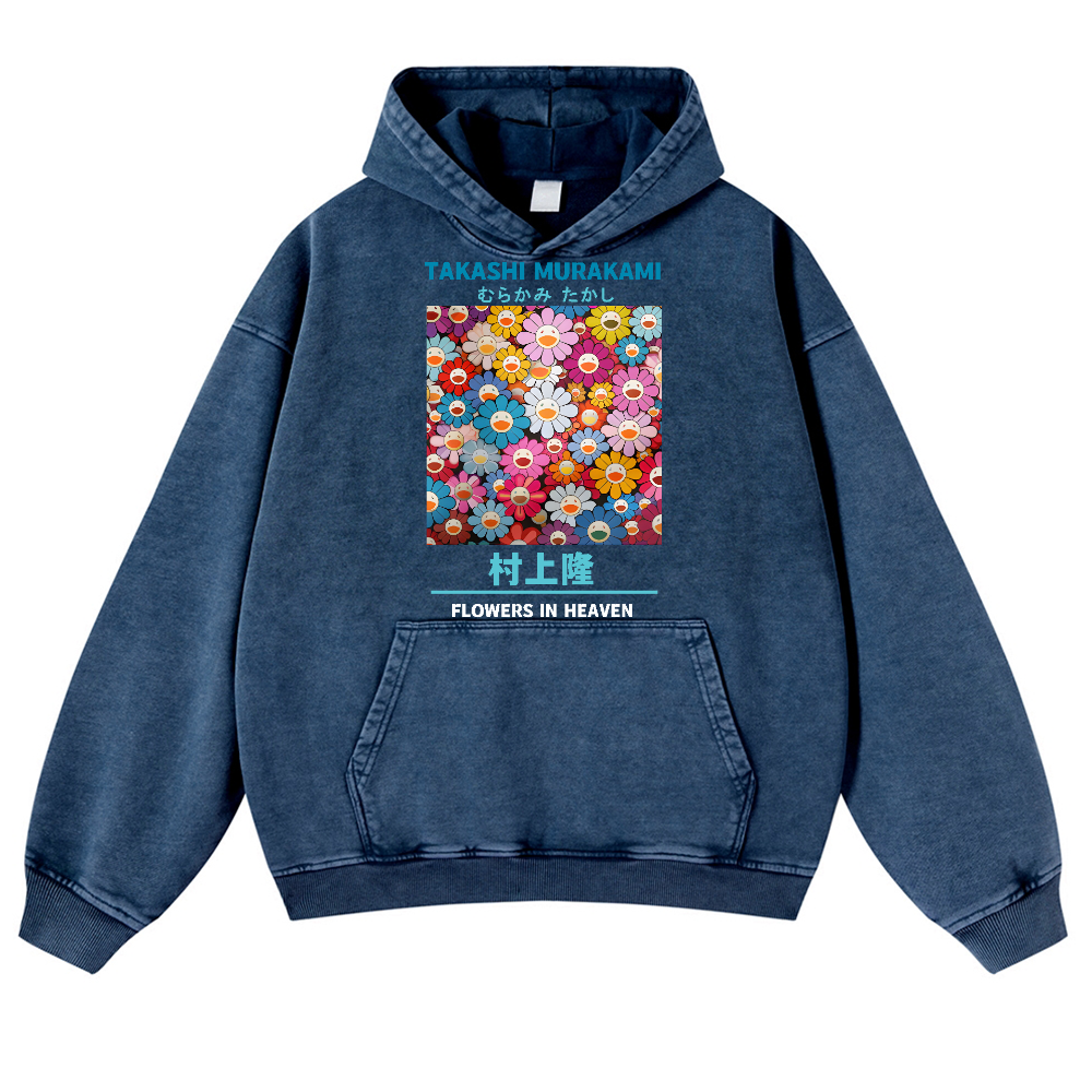 Sunflower TM Vintage Washed Thick Cotton Hoodie