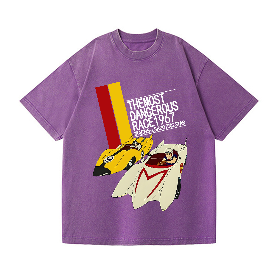 Speed Racer Vintage Wash Japanese Design T-Shirt