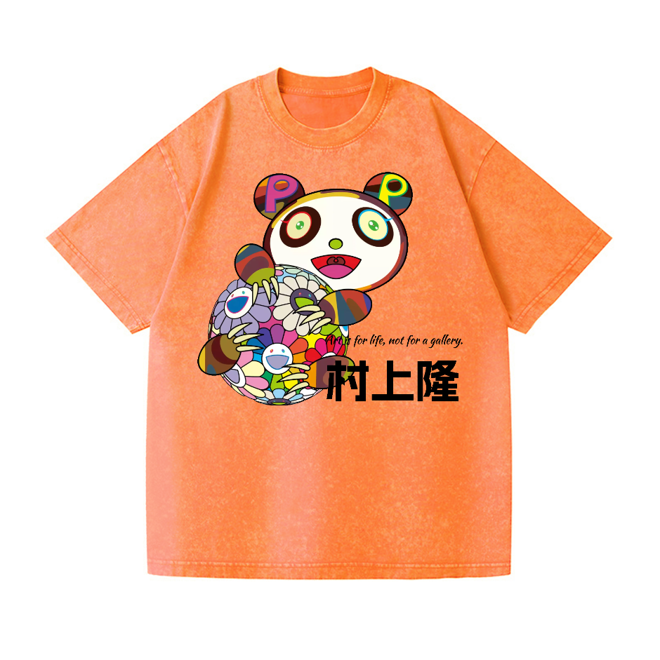 Panda TM Vintage Wash Japanese Design T-Shirt