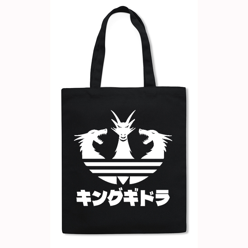 King Ghidorah Kaiju Japanese Style Canvas Tote Bag