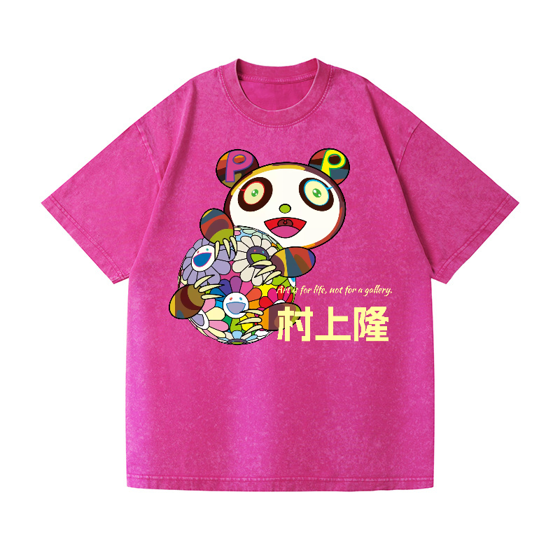 Panda TM Vintage Wash Japanese Design T-Shirt
