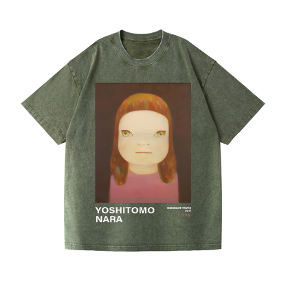 Yoshitomo Nara Vintage Wash Japanese Design T-Shirt