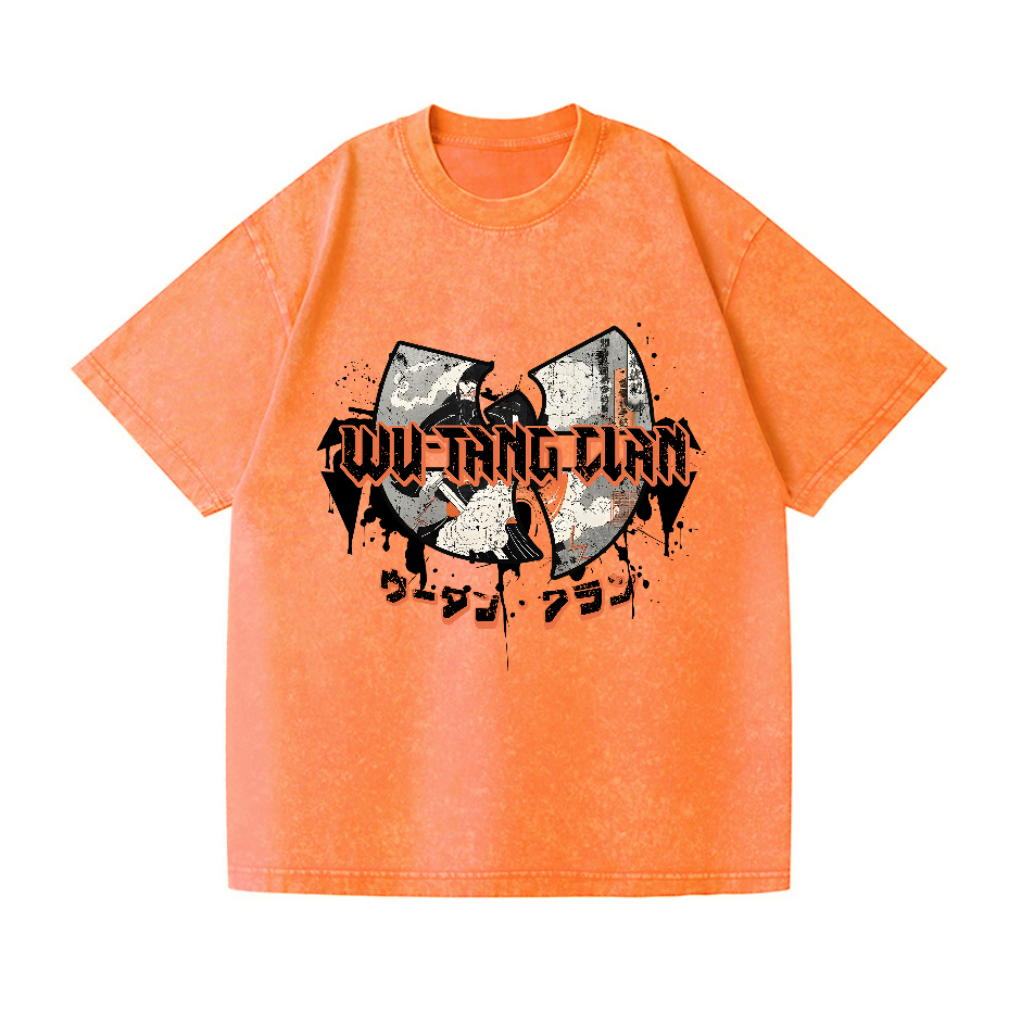 Wu Tang Clan Vintage Wash Japanese Design T-Shirt