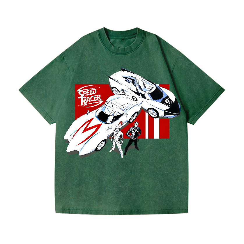 Speed Racer Vintage Wash Japanese Design T-Shirt