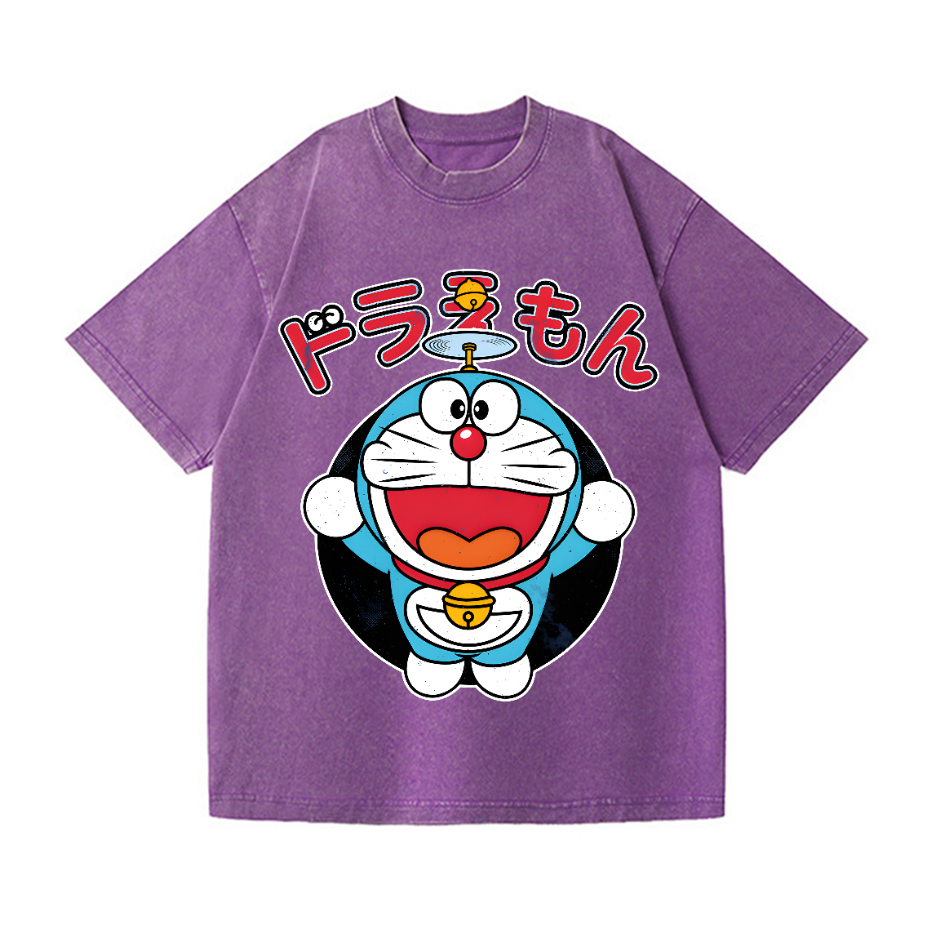 Doraemon Vintage Wash Japanese Design T-Shirt