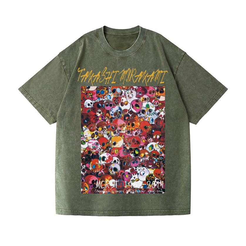 Skull TM Vintage Wash Japanese Design T-Shirt