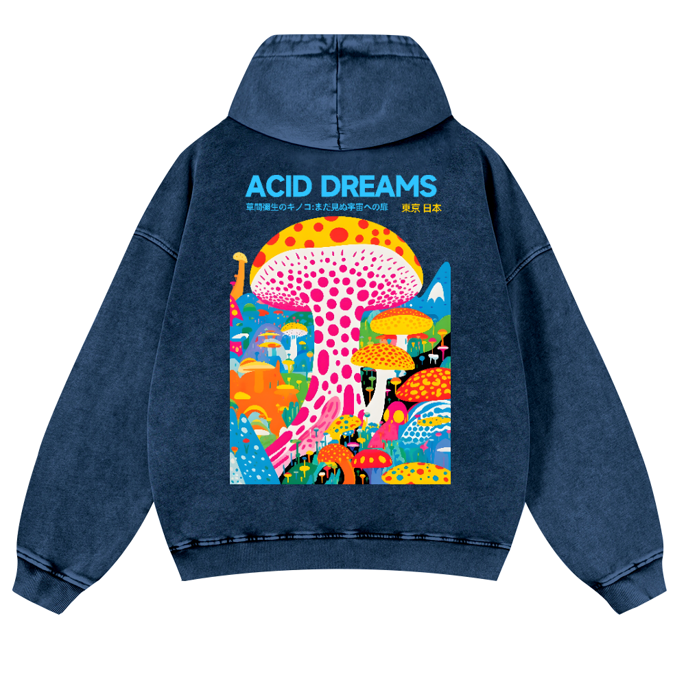 Yayoi Kusama Vintage Washed Cotton Back Art Hoodie