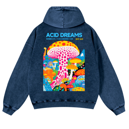 Yayoi Kusama Vintage Washed Cotton Back Art Hoodie