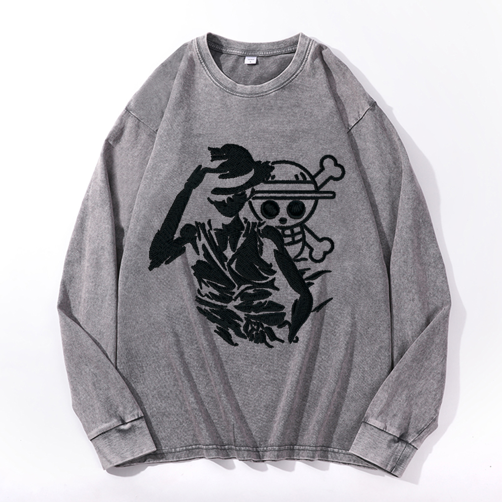 OP Vintage Cotton Wash Crewneck Sweatshirt
