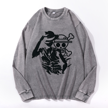 OP Vintage Cotton Wash Crewneck Sweatshirt