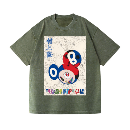 Takashi Murakami Toon Art Vintage Wash Japanese Design T-Shirt