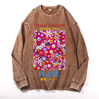 Sunflower TM Vintage Cotton Wash Crewneck Sweatshirt