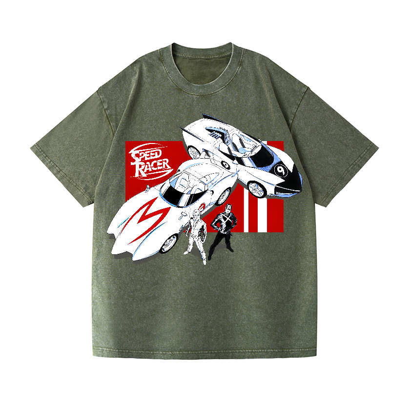 Speed Racer Vintage Wash Japanese Design T-Shirt