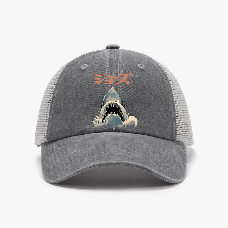 Jaws Ukiyoe Vintage Cotton Breathable Hat