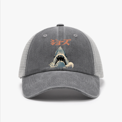 Jaws Ukiyoe Vintage Cotton Breathable Hat
