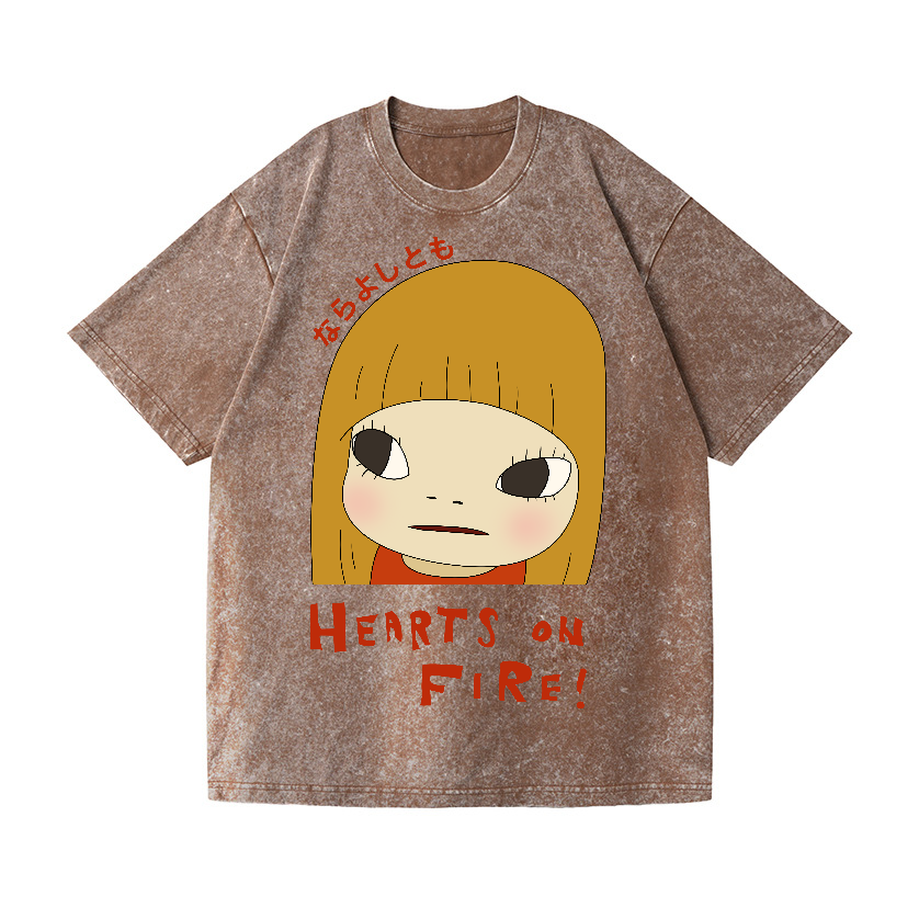 Nara Yoshitomo Vintage Wash Japanese Design T-Shirt