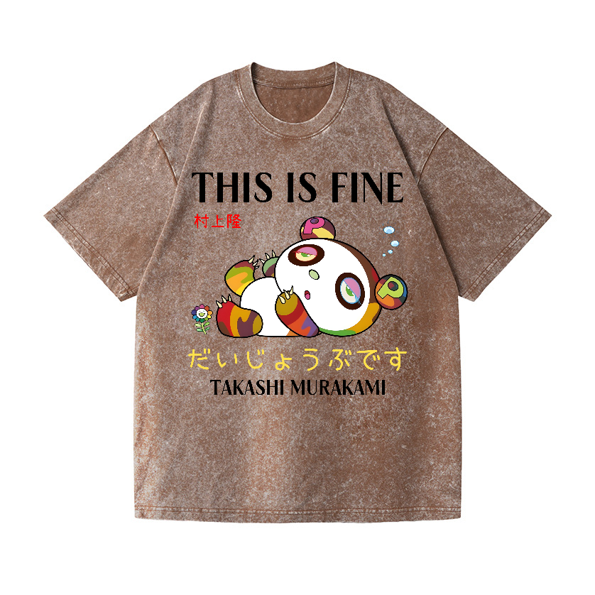 Takashi Murakami Lots Of Fun Kaikai Kiki Vintage Wash Japanese Design T-Shirt