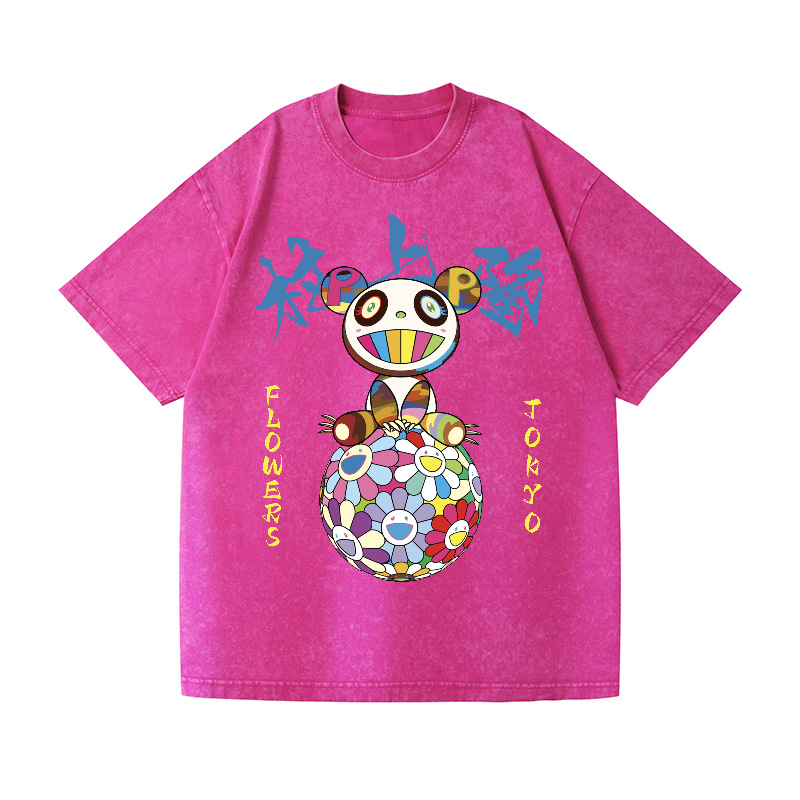 Panda TM Vintage Wash Japanese Design T-Shirt