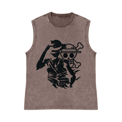 OP Pure Cotton Wash-Dyed Sleeveless Tank Top