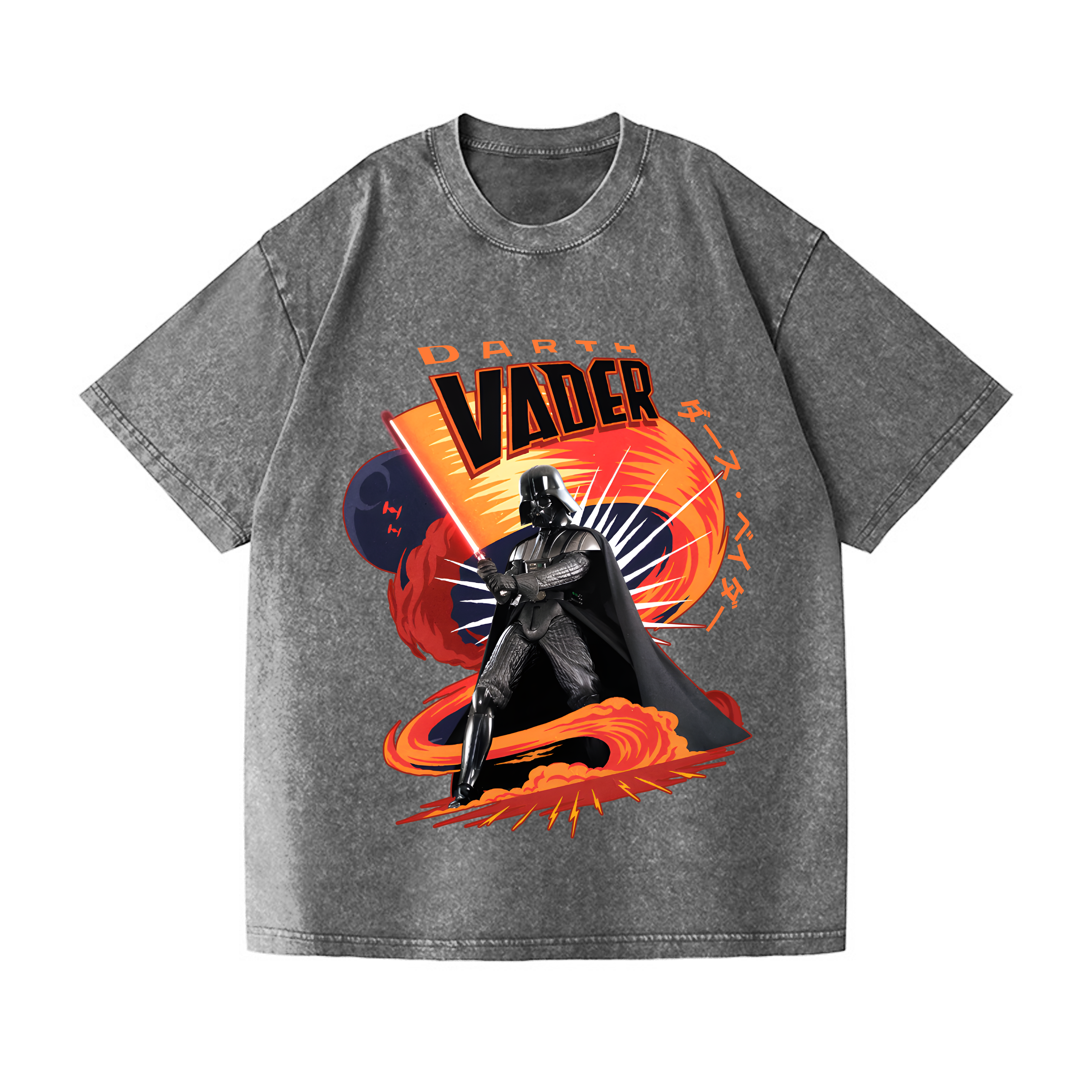 Star Wars Darth Vader Vintage Wash Japanese Design T-Shirt