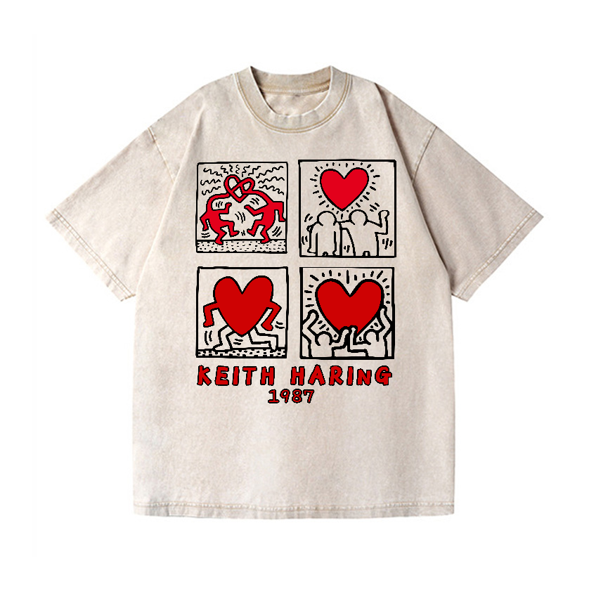 Keith Haring Vintage Wash Japanese Design T-Shirt