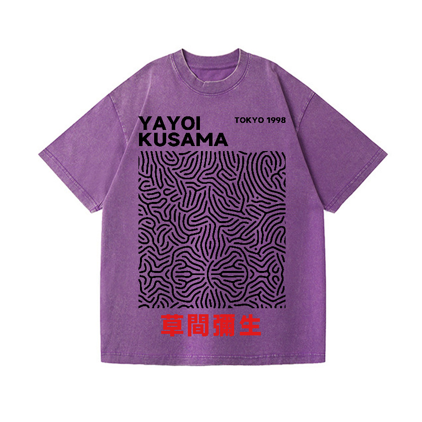 Yayoi Kusama Vintage Wash Japanese Design T-Shirt