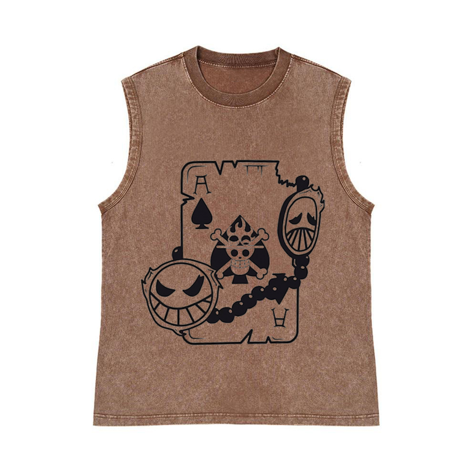 OP Pure Cotton Wash-Dyed Sleeveless Tank Top