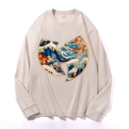 Wu Tang Vintage Cotton Wash Crewneck Sweatshirt