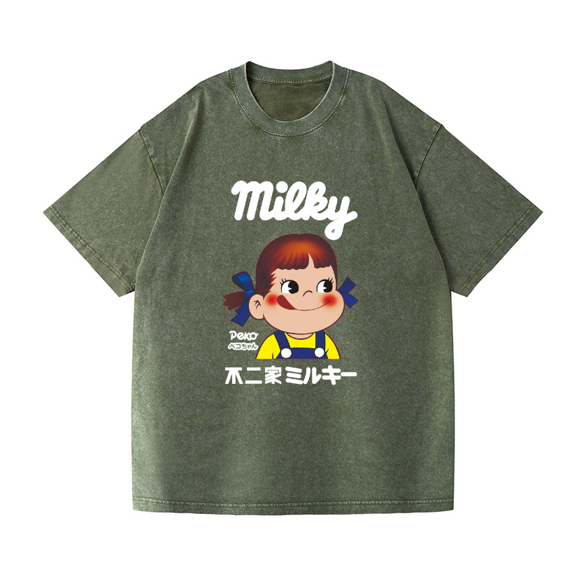 Fujiya Milky Vintage Wash Japanese Design T-Shirt