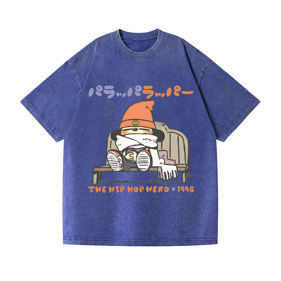 PaRappa the Rapper Vintage Wash Japanese Design T-Shirt