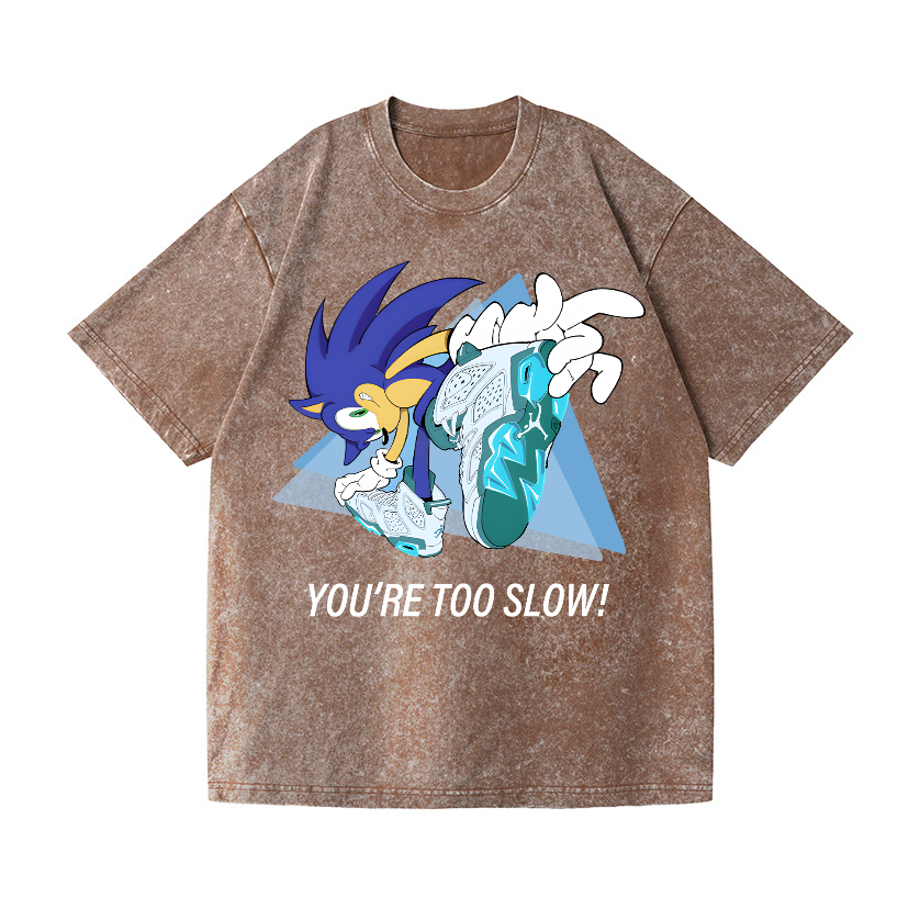 Sonic Vintage Wash Japanese Design T-Shirt