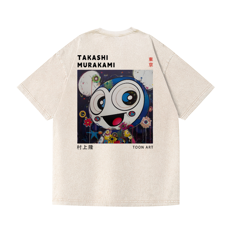 TM Vintage Wash Japanese Design Back Art T-Shirt