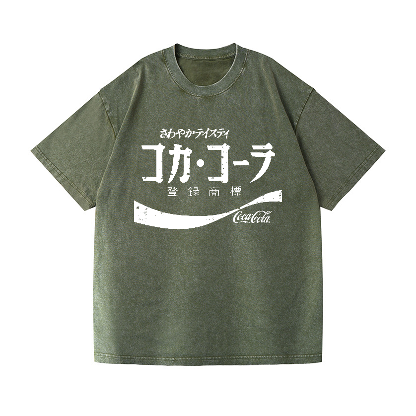 Coca Cola Vintage Wash Japanese Design T-Shirt