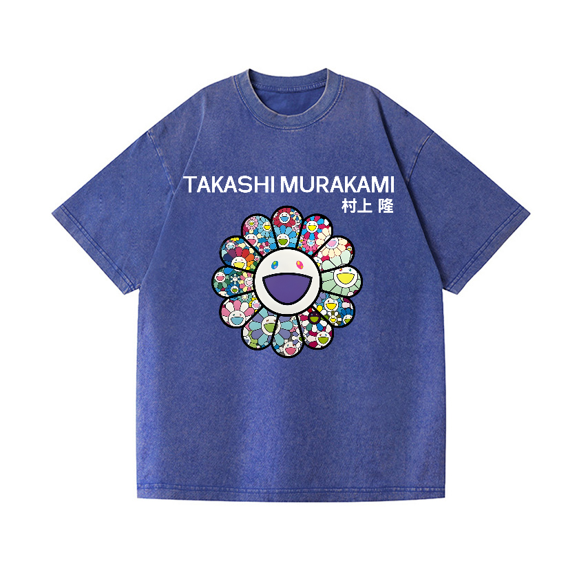 Flower TM Vintage Wash Japanese Design T-Shirt