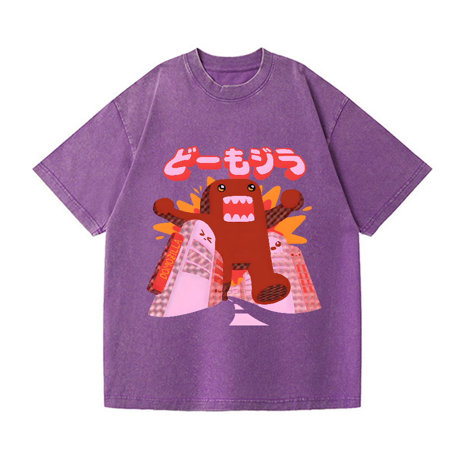 Domozilla Domo Kun Kaiju Vintage Wash Japanese Design T-Shirt
