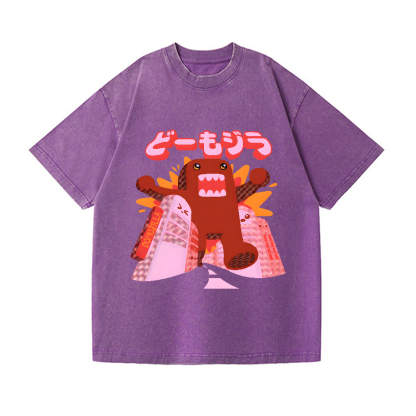 Domozilla Domo Kun Kaiju Vintage Wash Japanese Design T-Shirt