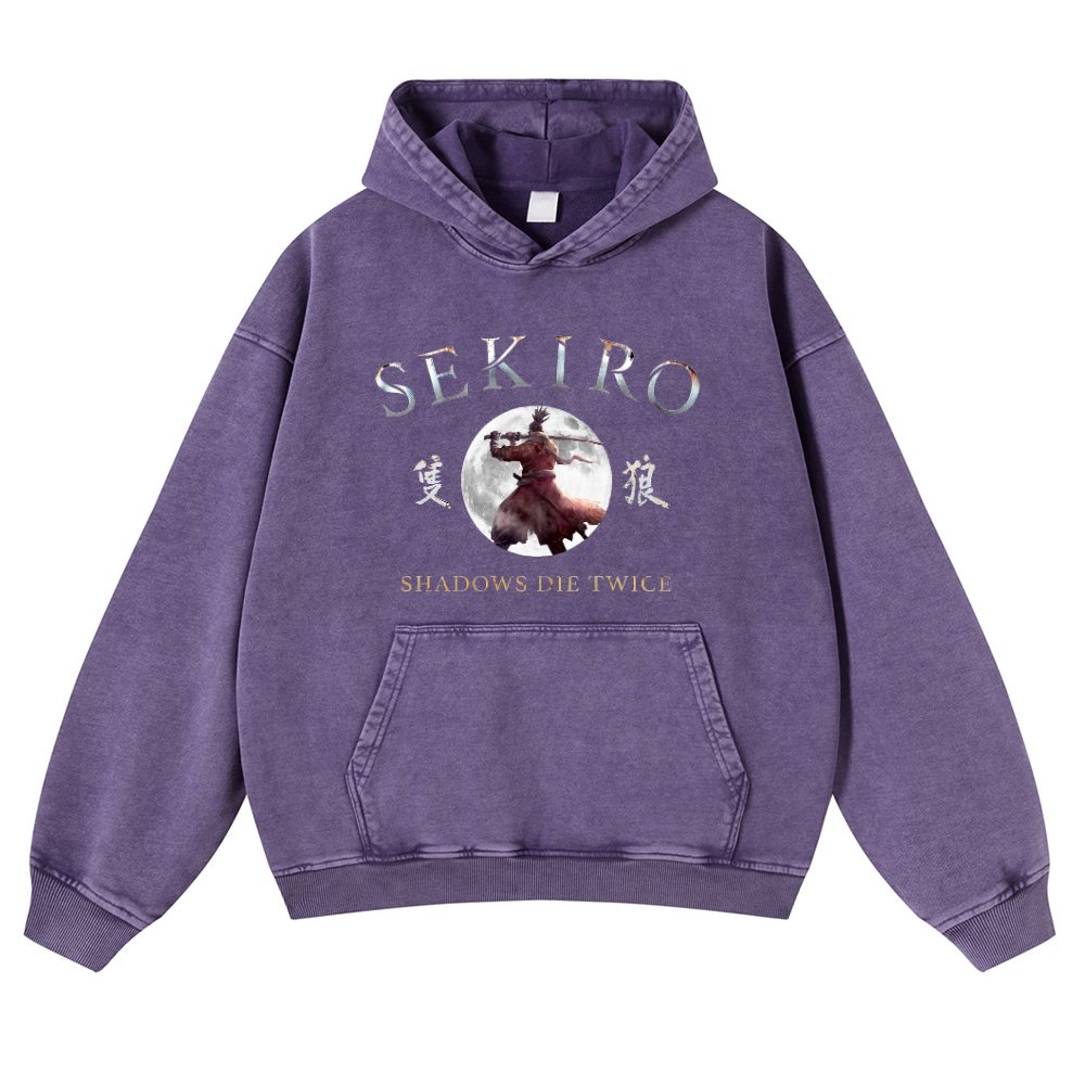 Sekiro Vintage Washed Thick Cotton Hoodie