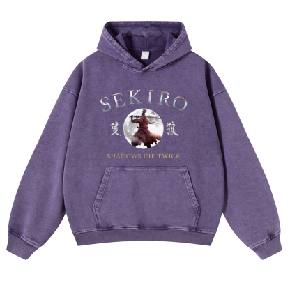 Sekiro Vintage Washed Thick Cotton Hoodie