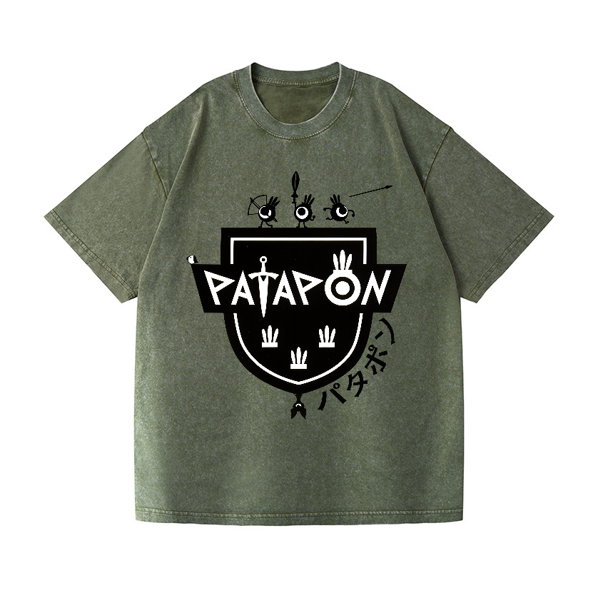 Patapon Vintage Wash Japanese Design T-Shirt