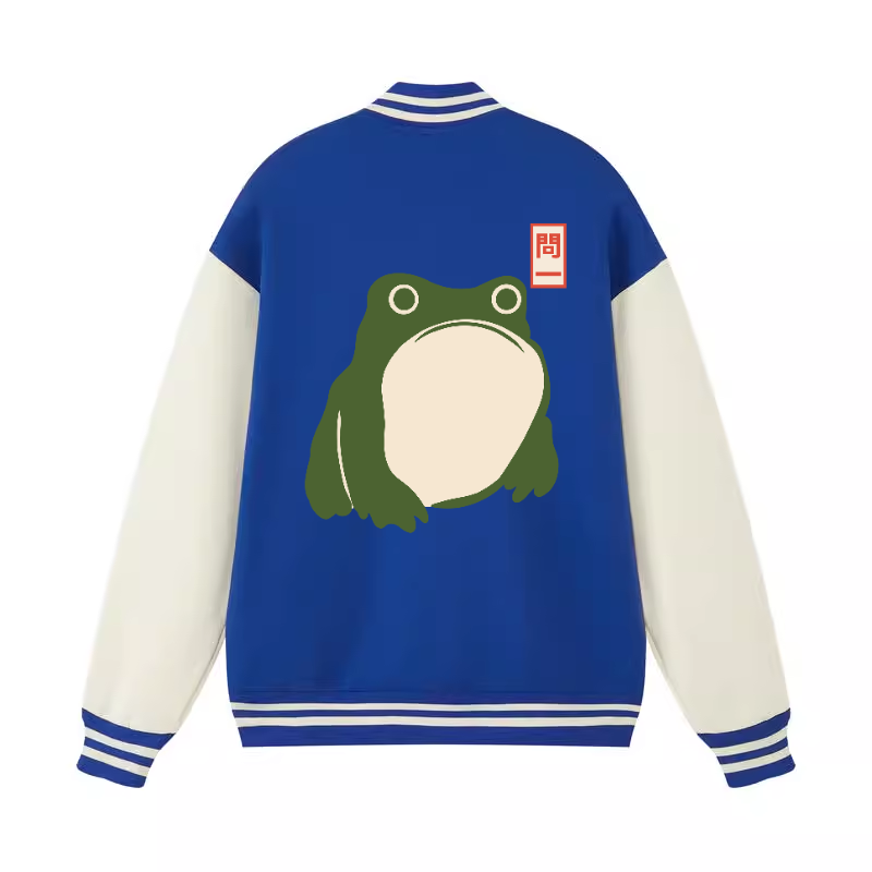 Matsumoto Hoji Frog Vintage Cotton Varsity Jacket