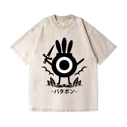 Patapon Vintage Wash Japanese Design T-Shirt