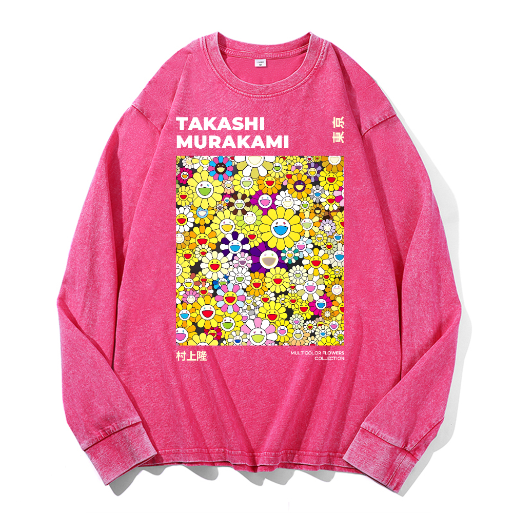 Sunflower TM Vintage Cotton Wash Crewneck Sweatshirt