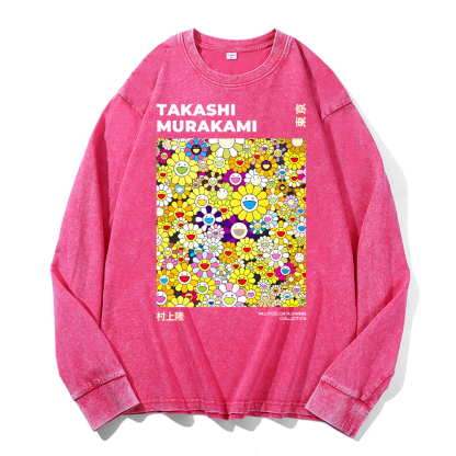 Sunflower TM Vintage Cotton Wash Crewneck Sweatshirt