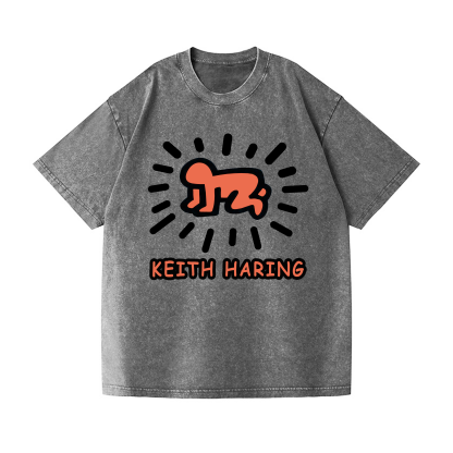 Keith Haring Vintage Wash Japanese Design T-Shirt
