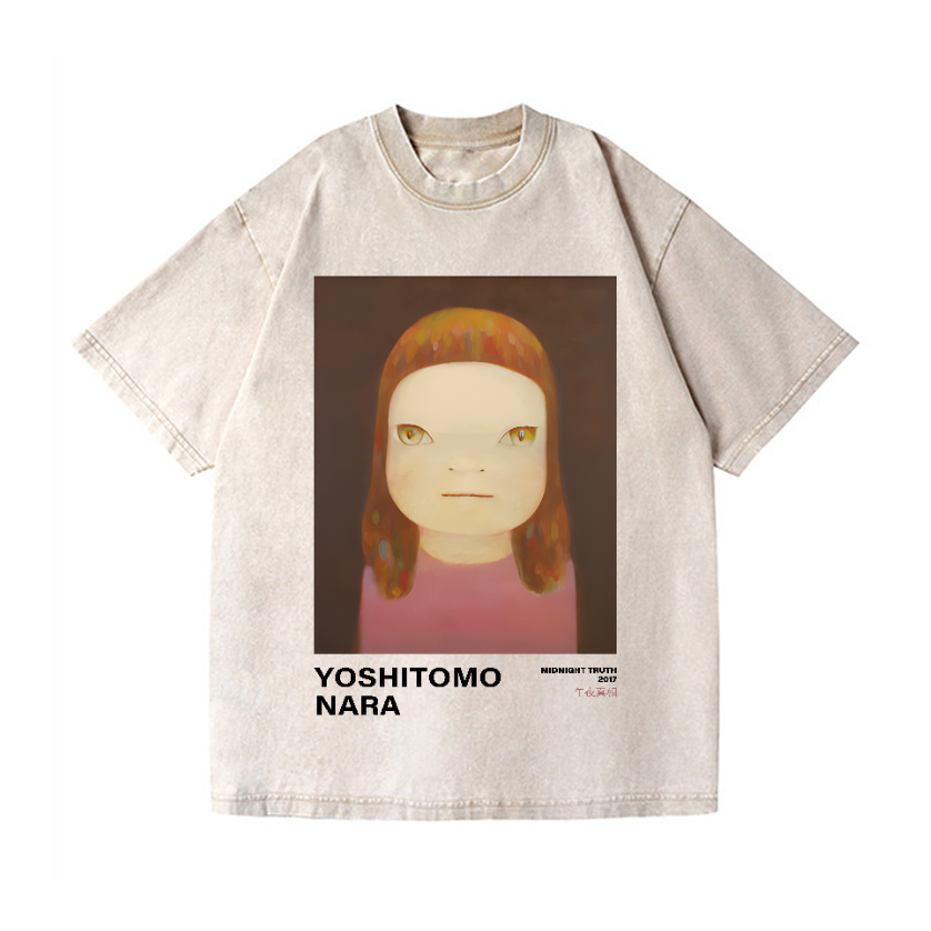 Yoshitomo Nara Vintage Wash Japanese Design T-Shirt