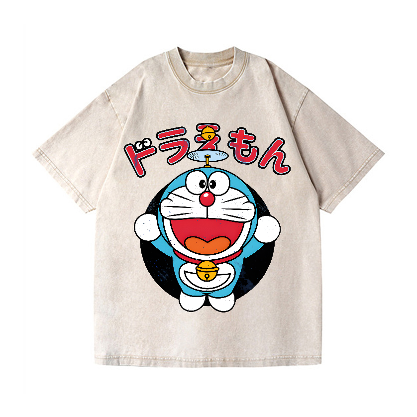 Doraemon Vintage Wash Japanese Design T-Shirt