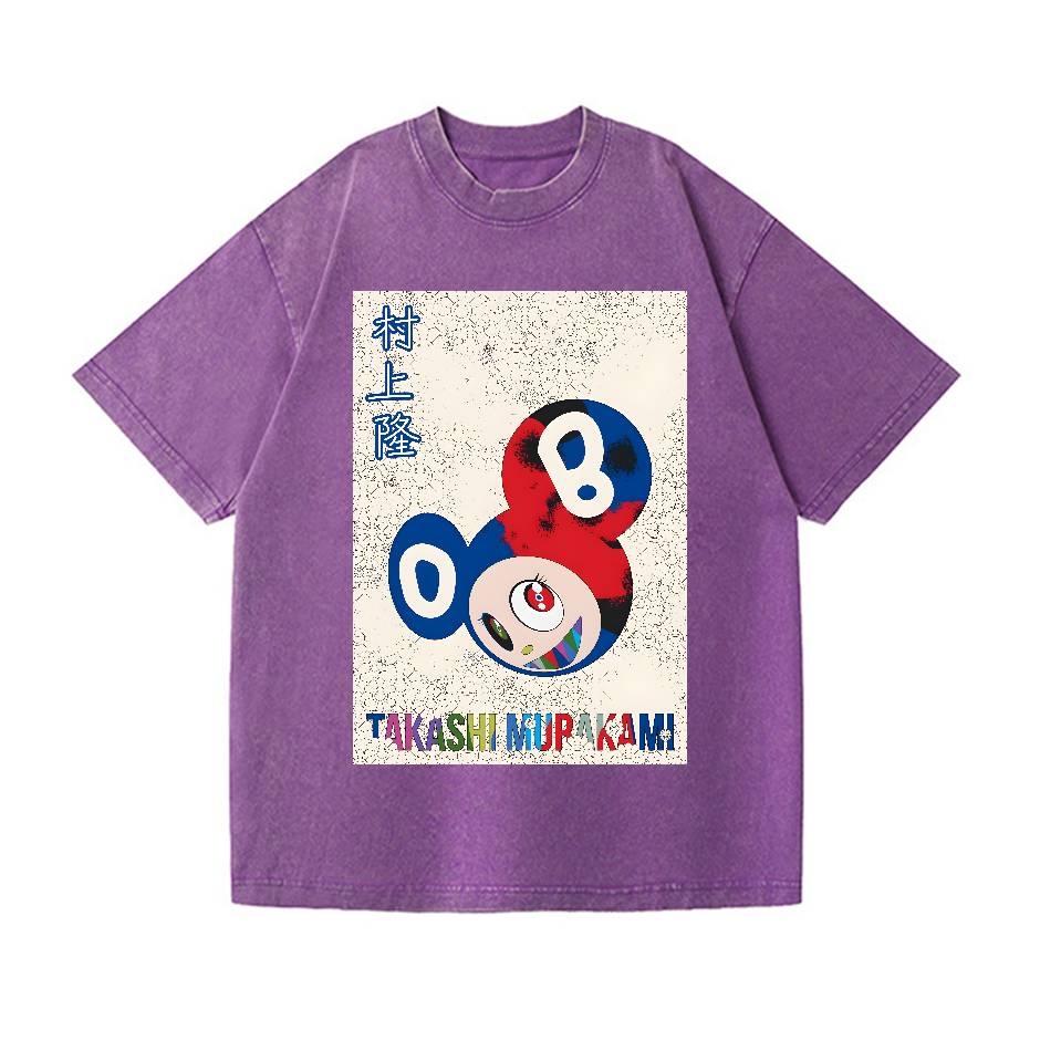 Takashi Murakami Toon Art Vintage Wash Japanese Design T-Shirt