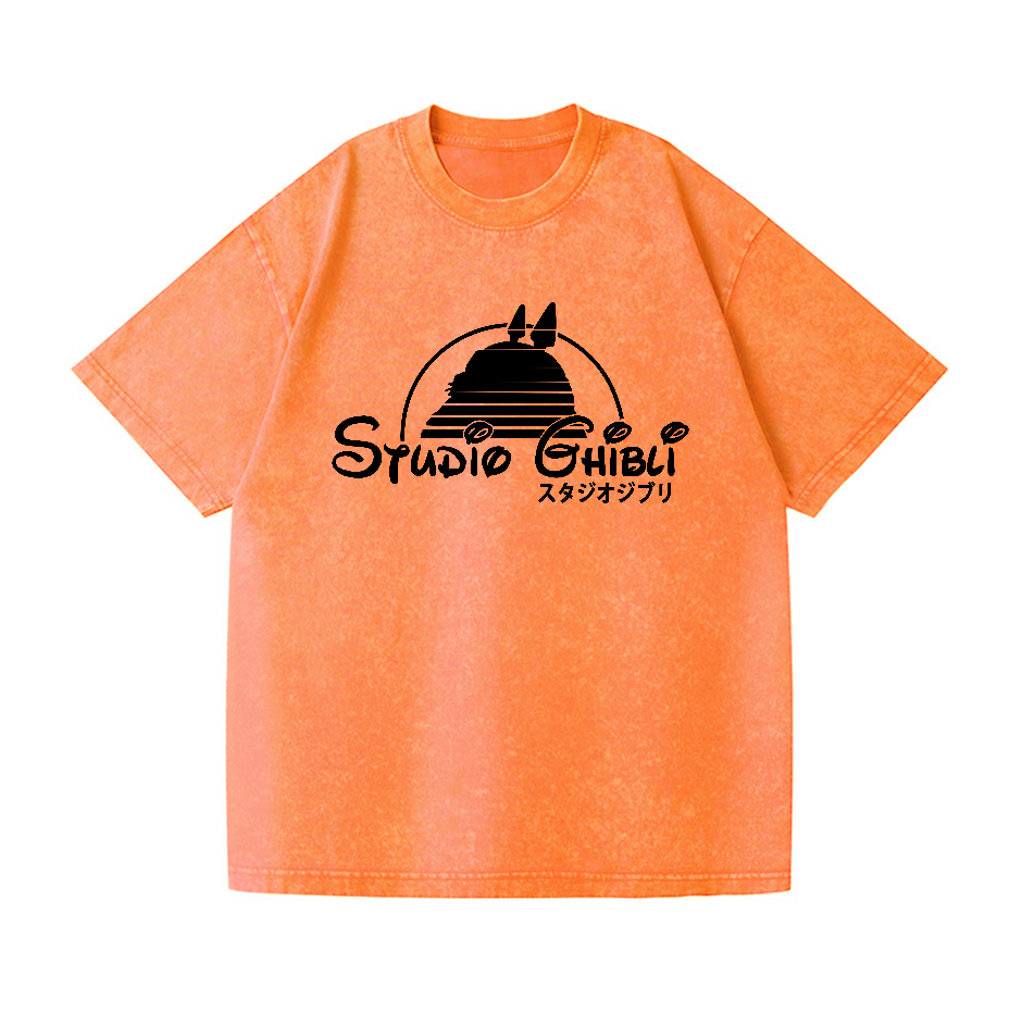 Studio Ghibli Totoro Vintage Wash Japanese Design T-Shirt