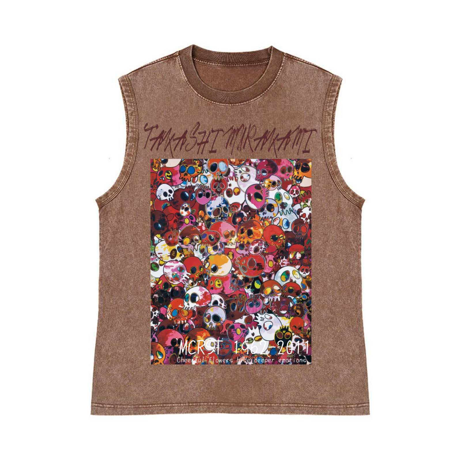 Sunflower TM Pure Cotton Wash-Dyed Sleeveless Tank Top