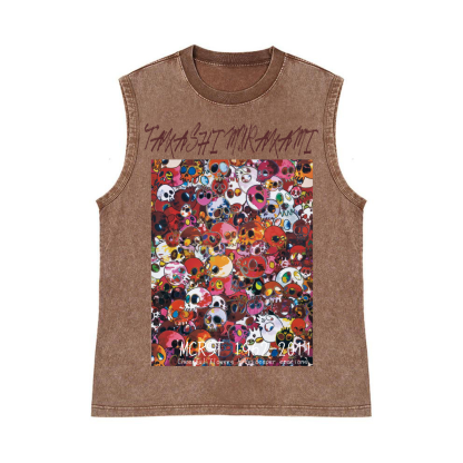 Sunflower TM Pure Cotton Wash-Dyed Sleeveless Tank Top